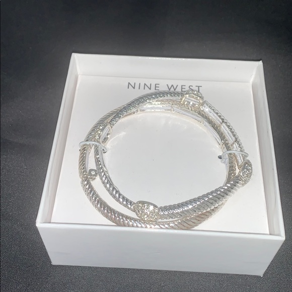 Nine West silver bracelet set - Picture 1 of 11